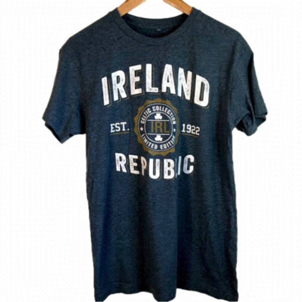 IRELAND Republic T-shirt, men’s S, bluish grey.